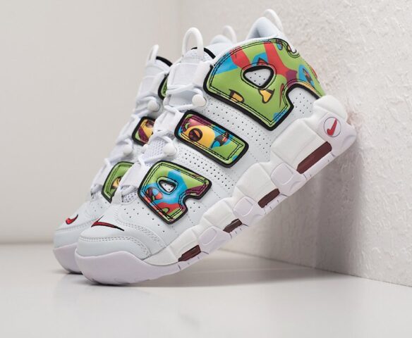 Nike Air More Uptempo white leather
