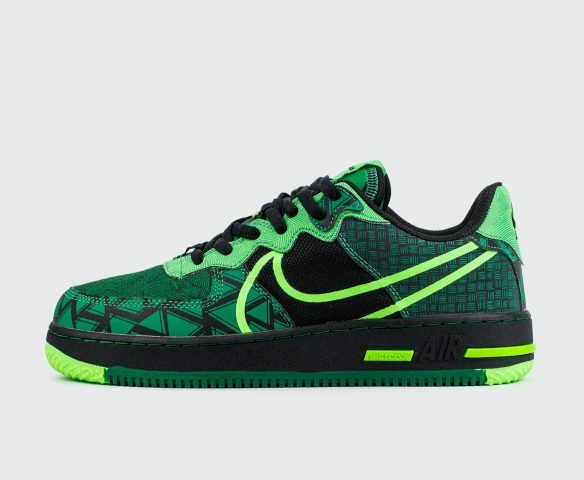 Nike Air Force 1 React Black / Green