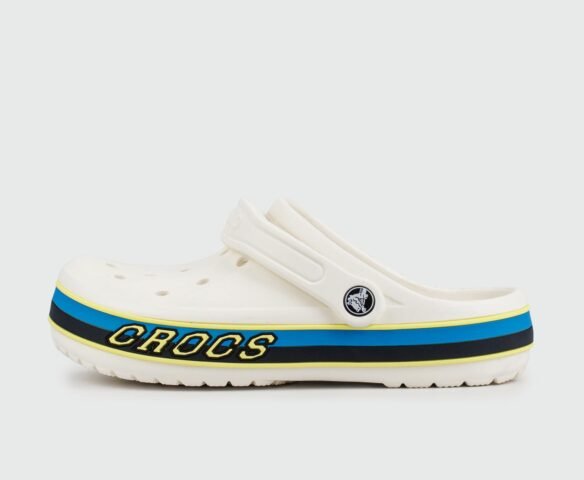 Сабо CROCS Bayaband Cloc White Blue Navy Lines