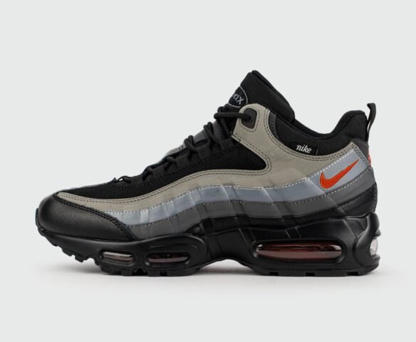 Зимние Nike Air Max 95 Grey Black / Red