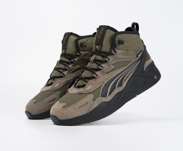 Зимние Puma RS-X Hi green
