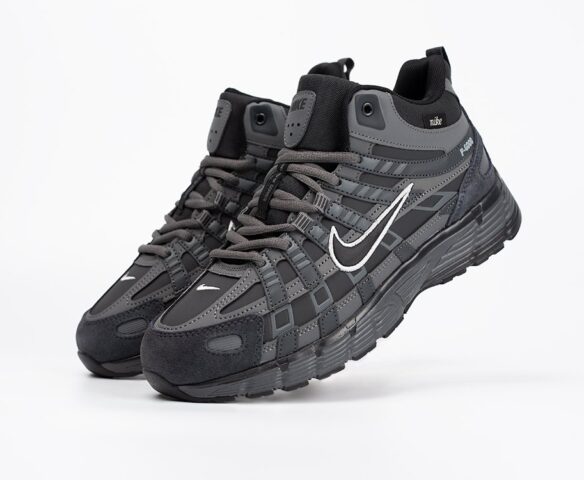 Зимние Nike P-6000 High dark grey