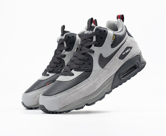 Зимние Nike Air Max 90 grey-black