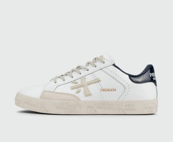 Кеды Premiata Steven White Cream new